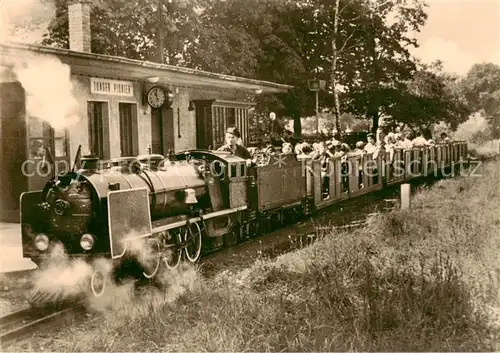 AK / Ansichtskarte Wahren_Leipzig Pioniereisenbahn im Volkspark Auensee Wahren_Leipzig