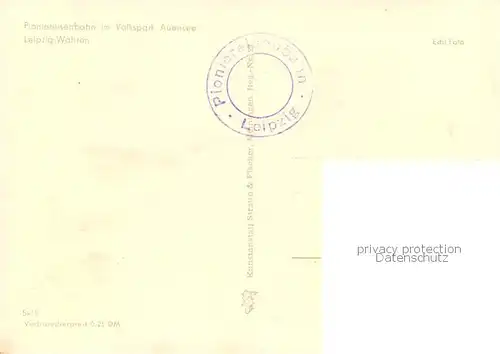 AK / Ansichtskarte Wahren_Leipzig Pioniereisenbahn im Volkspark Auensee Wahren_Leipzig