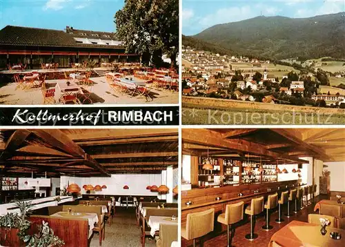 AK / Ansichtskarte Rimbach_Bayrischer_Wald Kollmerhof Panorama Gastraum Bar Rimbach_Bayrischer_Wald