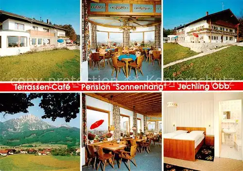 AK / Ansichtskarte Jechling Terrassencafe Pension Sonnenhang Gastraeume Zimmer Panorama Jechling