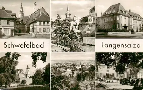 AK / Ansichtskarte Langensalza_Bad Schwefelbad Teilansichten Panorama Langensalza_Bad