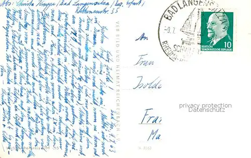 AK / Ansichtskarte Langensalza_Bad Schwefelbad Teilansichten Panorama Langensalza_Bad