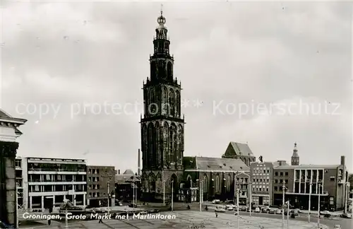 AK / Ansichtskarte Groningen_NL Grote Markt met Martinitoren 