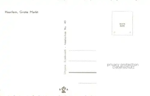 AK / Ansichtskarte Haarlem_NL Grote Markt 