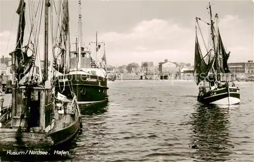AK / Ansichtskarte Husum__Nordfriesland Hafen 