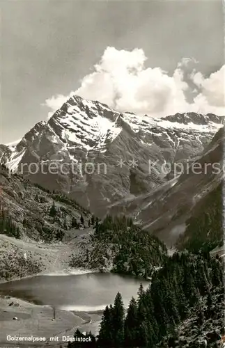 AK / Ansichtskarte Golzernalp_Windgaelle_UR Golzernalpsee mit Duessistock 