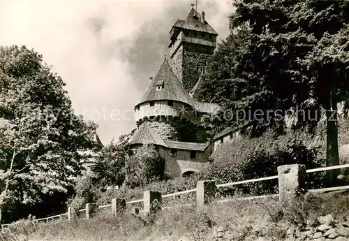 AK / Ansichtskarte Haut Koenigsbourg_Hohkoenigsburg Le Donjon et lentree sud Haut Koenigsbourg