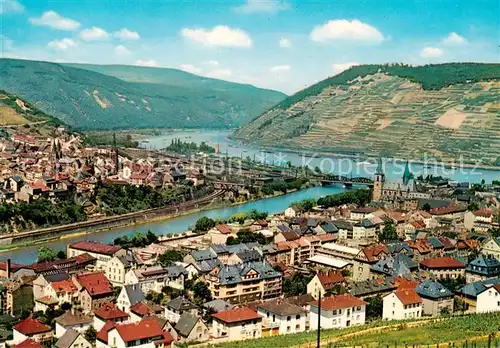AK / Ansichtskarte Bingen_Rhein Panorama Nahemuendung Bingen Rhein
