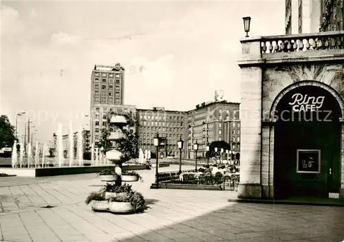 AK / Ansichtskarte Leipzig Ring Cafe am Rossplatz Leipzig