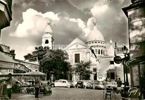 AK / Ansichtskarte Montmartre_Paris_75 Eglise Saint Pierre et la Basilique du Sacre Coeur 