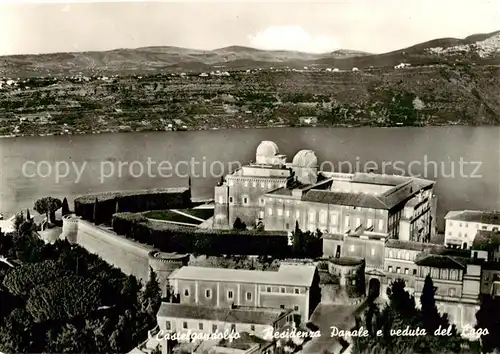 AK / Ansichtskarte Castel_Gandolfo_Castelgandolfo Residenzia Papale e veduta del lago 