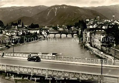 AK / Ansichtskarte Bassano_del_Grappa_IT Ponte Vecchio e Ponte Nuovo 