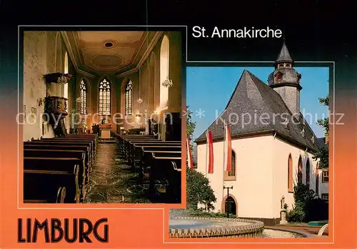 AK / Ansichtskarte Limburg_Lahn St Anna Kirche Inneres Limburg_Lahn