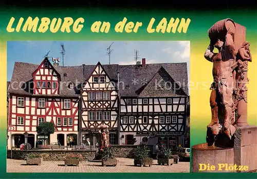 AK / Ansichtskarte Limburg_Lahn Fachwerkhaeuser Die Ploetze Limburg_Lahn