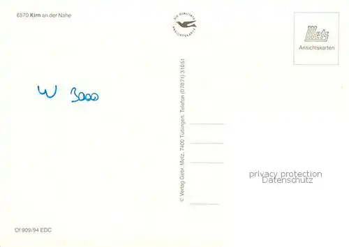 AK / Ansichtskarte Kirn_Nahe Schloss Panorama Kirche Rathaus Fachwerkhaus Kirn_Nahe