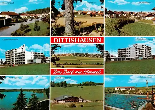 AK / Ansichtskarte 73834109 Dittishausen Panorama Hoehenluftkurort im Hochschwarzwald Kirnbergsee Gestuet Tanneneck Freibad  Dittishausen