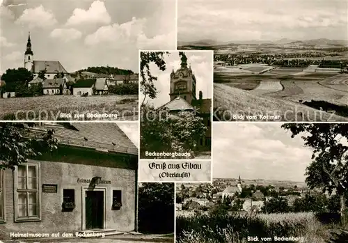 AK / Ansichtskarte  Eibau Blick zum Beckenberg Panorama Blick vom Kottmar Beckenbergbaude Heimatmuseum Eibau