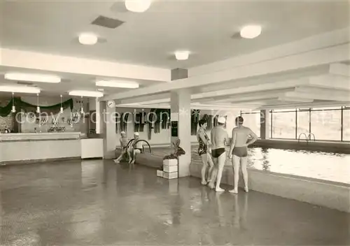 AK / Ansichtskarte  Oberhof_Thueringen Interhotel Panorama Schwimmhalle mit Neptunbar Oberhof Thueringen