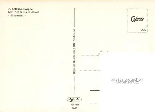 AK / Ansichtskarte  Gronau_Westfalen St Antonius Hospital Gronau_Westfalen