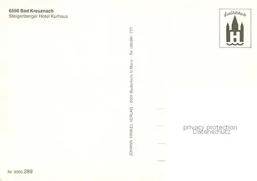 AK / Ansichtskarte Bad_Kreuznach Steigenberger Hotel Kurhaus Bad_Kreuznach