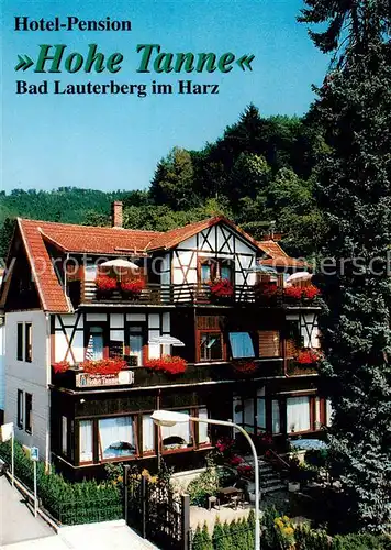 AK / Ansichtskarte Bad_Lauterberg Hotel Pension Hohe Tanne Bad_Lauterberg