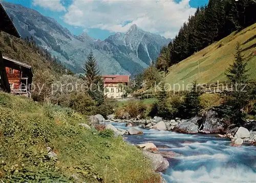 AK / Ansichtskarte Mayrhofen_Zillertal_AT Gasthaus Zillergrund mit Brandberger Kolm 