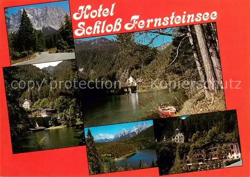 AK / Ansichtskarte Nassereith_Tirol_AT Hotel Schloss Fernsteinsee Teilansichten 