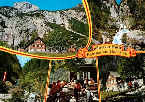 AK / Ansichtskarte Ramsau__Berchtesgaden Silberkarhuette und Silberkarklamm Details 