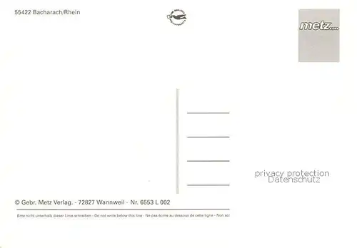 AK / Ansichtskarte Bacharach_Rhein Hotel Altkoelnischer Hof Bacharach Rhein