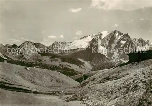 AK / Ansichtskarte La_Marmolada_3340_Dolomiti_IT dal Passo Sella 