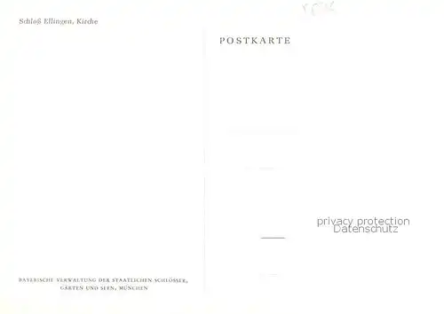 AK / Ansichtskarte Ellingen_Bayern Schloss Kirche Ellingen Bayern