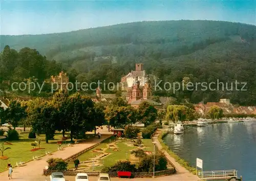 AK / Ansichtskarte Miltenberg_Main Mainanlagen Schloss Miltenberg Main