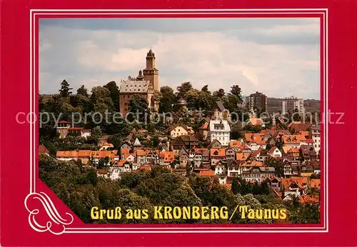 AK / Ansichtskarte Kronberg__Cronberg_Taunus Panorama mit Schloss 