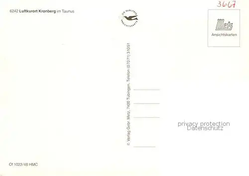 AK / Ansichtskarte Kronberg__Cronberg_Taunus Panorama mit Schloss 