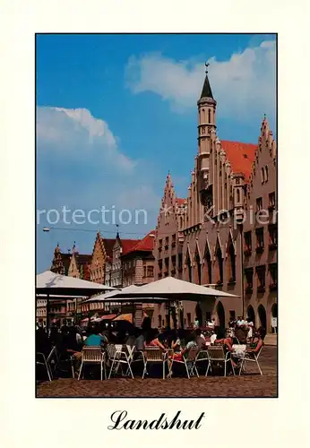 AK / Ansichtskarte Landshut__Isar Marktplatz 