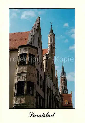 AK / Ansichtskarte Landshut__Isar Rathaus 