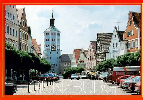 AK / Ansichtskarte Guenzburg Marktplatz und Unteres Tor Guenzburg