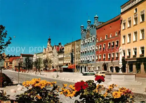 AK / Ansichtskarte Burghausen_Salzach Stadtplatz Burghausen Salzach