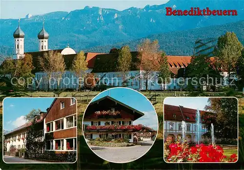 AK / Ansichtskarte Benediktbeuern Panorama Kirche Hotel Park Benediktbeuern