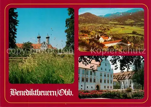 AK / Ansichtskarte Benediktbeuern Kirche Panorama Park Benediktbeuern