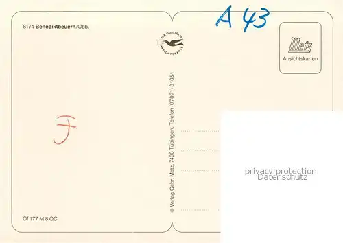 AK / Ansichtskarte Benediktbeuern Kirche Panorama Park Benediktbeuern