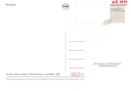 AK / Ansichtskarte Bamberg Pregnitzpartie mit Fahrgastschiffen Bamberg