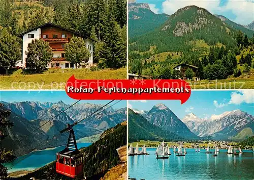 AK / Ansichtskarte Maurach_Achensee_TiroL_AT Rofan Ferienappartements Panorama Seilbahn Segelregatta 