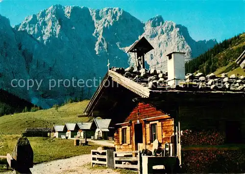 AK / Ansichtskarte Hinterriss_Tirol_AT Engalm mit Grubenkar Nordwand 