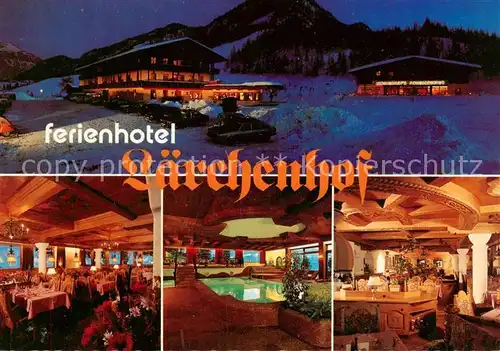 AK / Ansichtskarte Erpfendorf_Tirol_AT Ferienhotel Laerchenhof Gastraeume Hallenbad  
