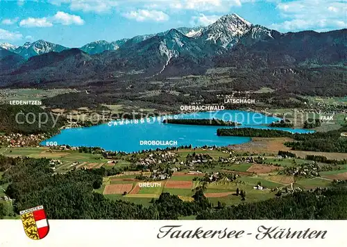 AK / Ansichtskarte Faakersee_Kaernten_AT Panorama mit Mittagskogel 