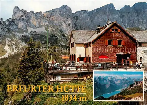 AK / Ansichtskarte Erfurterhuette_1834m_Tirol Achensee Karwendel und Rofan Hochgebirge 