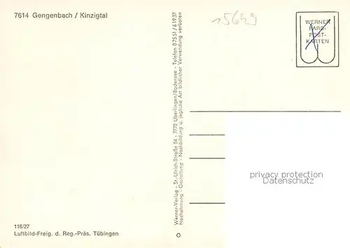 AK / Ansichtskarte Gengenbach Fliegeraufnahme Gengenbach