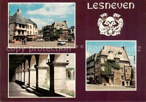 AK / Ansichtskarte Lesneven_29_Finistere La place General le Flo et le Cloitre de la Retraite 