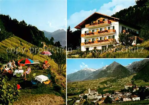 AK / Ansichtskarte Schenna_Meran_Trentino_IT Pension Alpenrose Panorama 